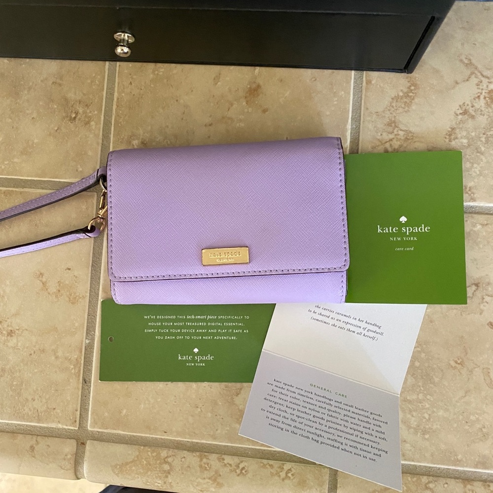 Lavender Kate Spade clutch/wristlet